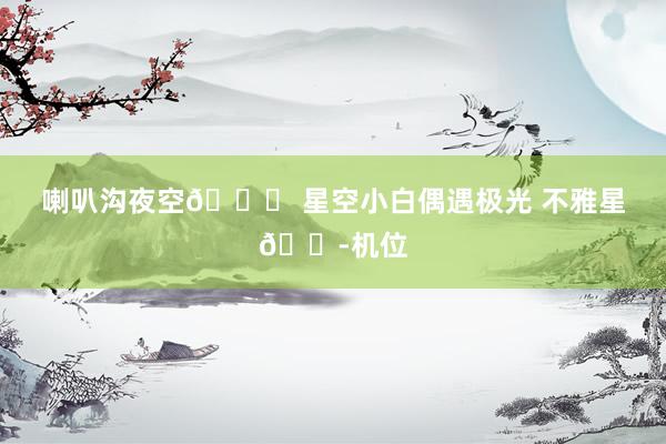 喇叭沟夜空🌌 星空小白偶遇极光 不雅星🔭机位