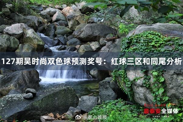 127期吴时尚双色球预测奖号：红球三区和同尾分析