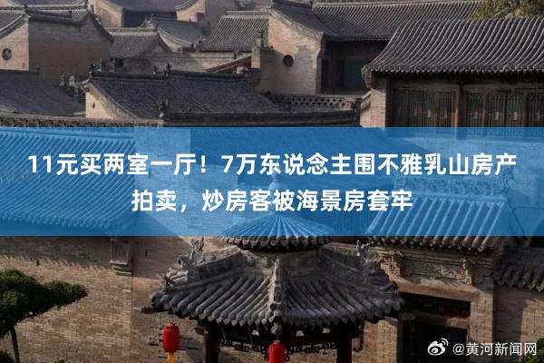 11元买两室一厅！7万东说念主围不雅乳山房产拍卖，炒房客被海景房套牢