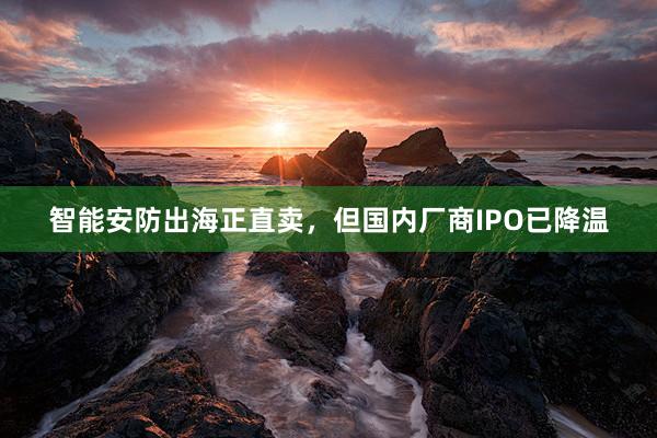 智能安防出海正直卖，但国内厂商IPO已降温